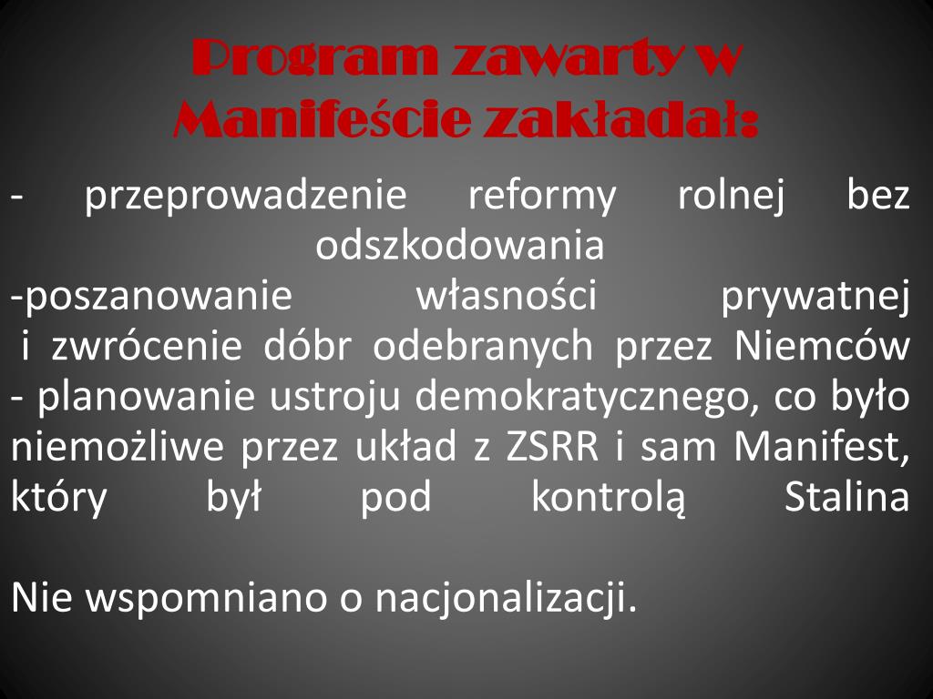 Początki Władzy Komunistów W Polsce PPT - POCZĄTKI WŁADZY KOMUNISTÓW W POLSCE PowerPoint Presentation, free