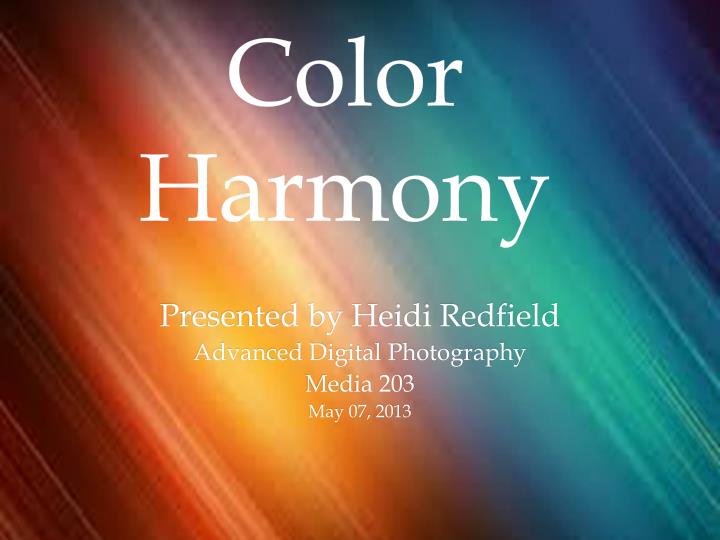 PPT - Color Harmony PowerPoint Presentation free download 