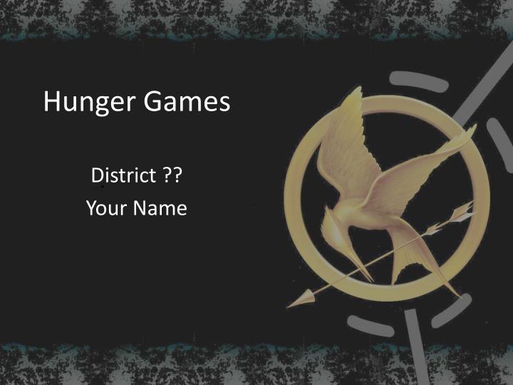 PPT Hunger Games PowerPoint Presentation ID3448909