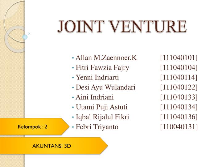 PPT  JOINT VENTURE PowerPoint Presentation, free download  ID3448911