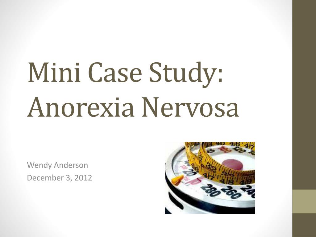 case study for anorexia nervosa