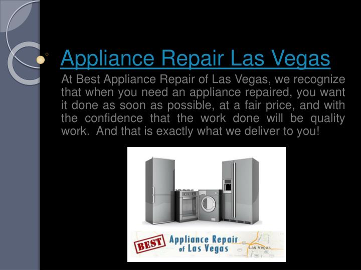 appliance repair las vegas n.