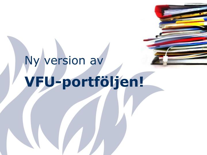 PPT - Ny version av VFU-portföljen! PowerPoint Presentation, free ...