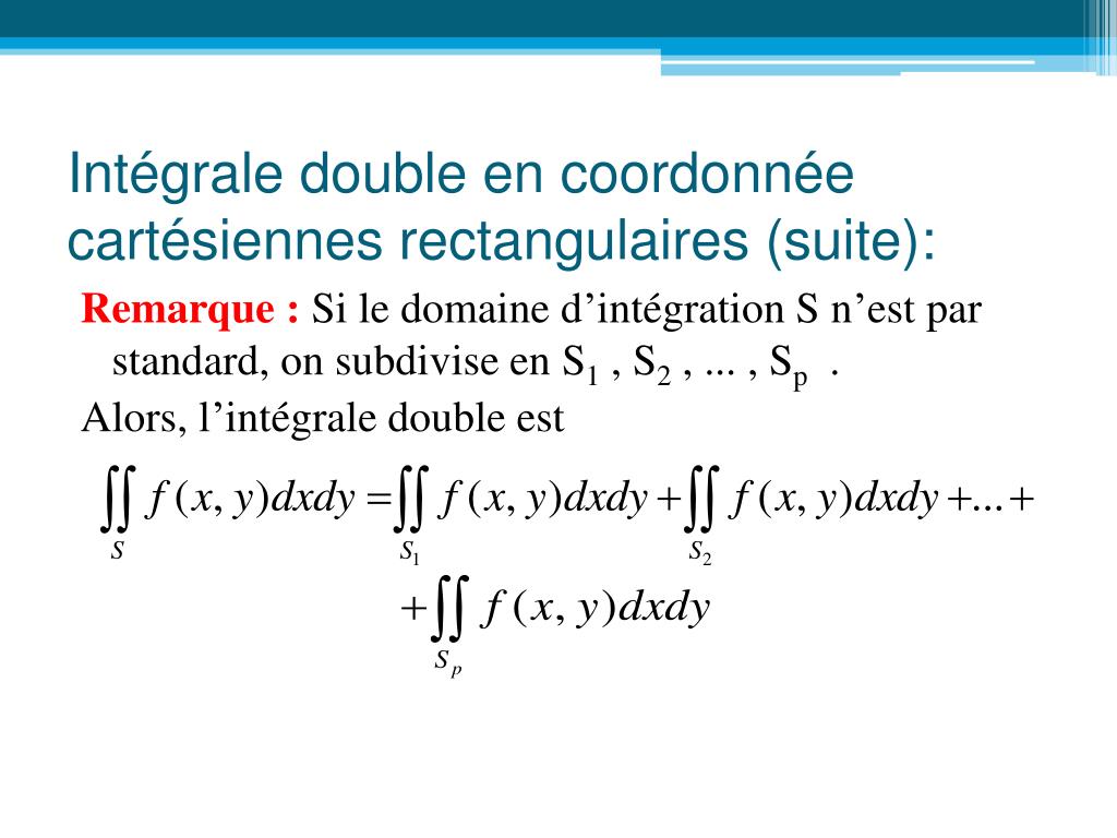 PPT - Intégrale double PowerPoint Presentation, free download - ID:3454109