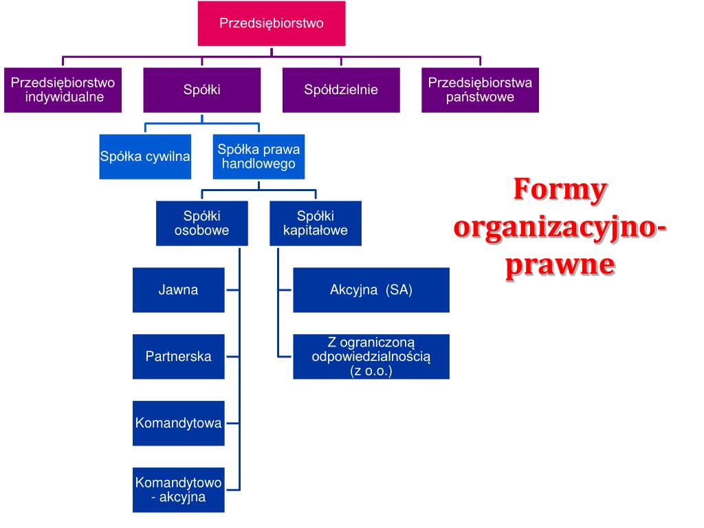PPT - Przygotowanie do Prowadzenie Działalności Gospodarczej - Formy