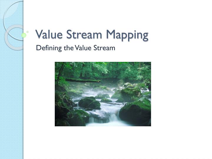 value stream mapping n.
