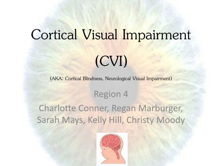 PPT - Cortical Visual Impairment (CVI) (AKA: Cortical Blindness ...