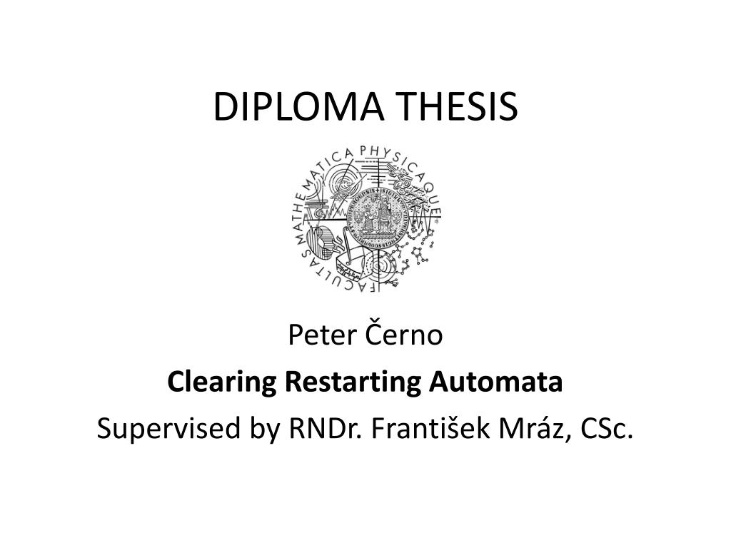 thesis of the diploma