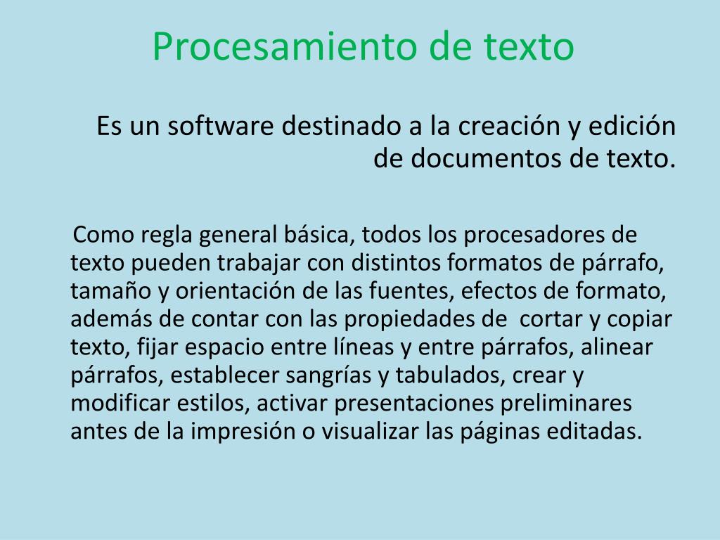 Ppt Procesamiento De Texto Y Autoedición Powerpoint Presentation