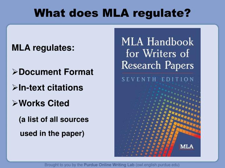 what does mla regulate n.