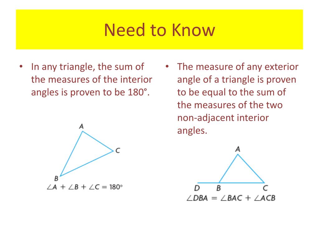 Ppt Unit 2 Properties Of Angles And Triangles Powerpoint