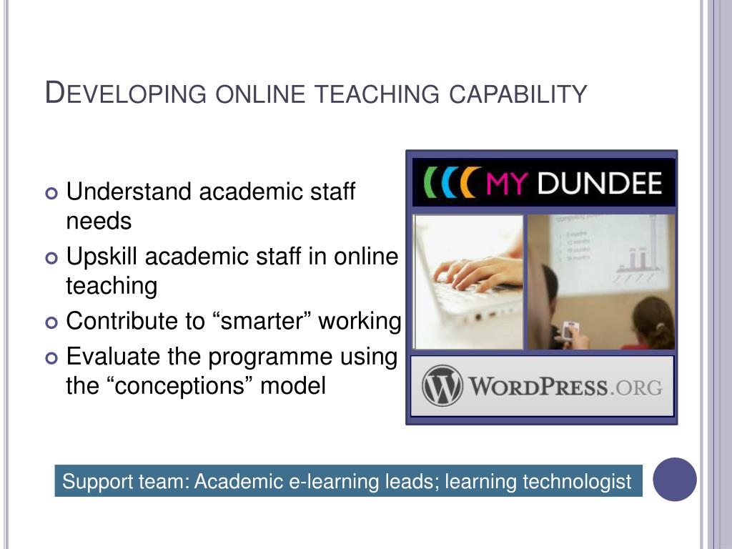 PPT - Enhancing Online Teaching: Professional Development Programme in ...