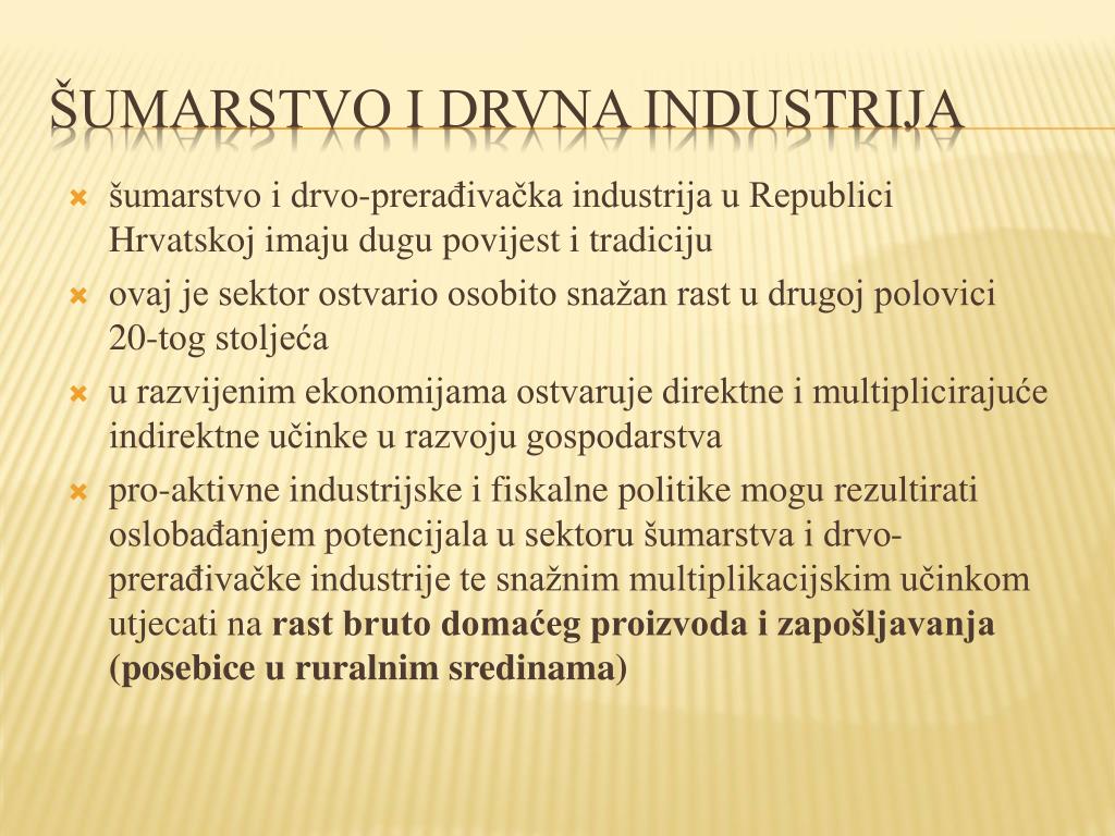 Popis drvnih industrija u hrvatskoj