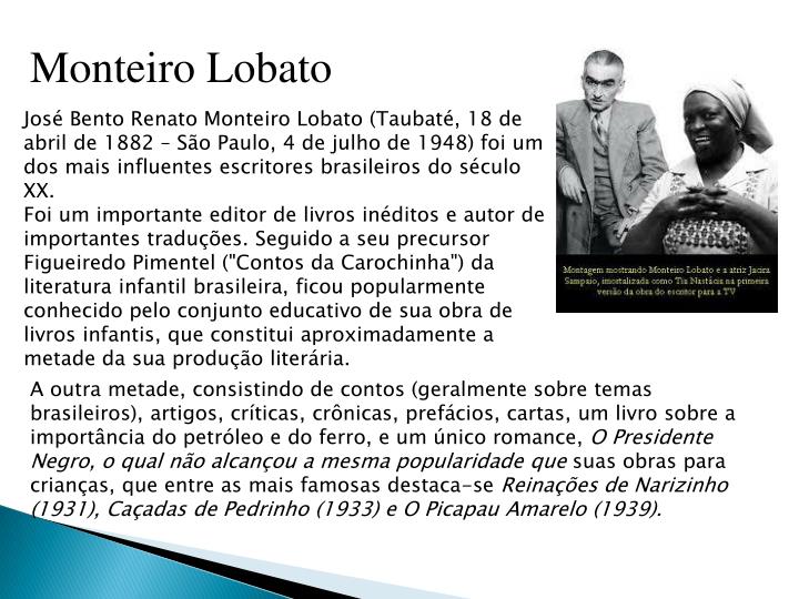 Resumo Do Livro Minhas Memórias De Lobato