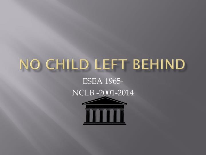 no child left behind n.