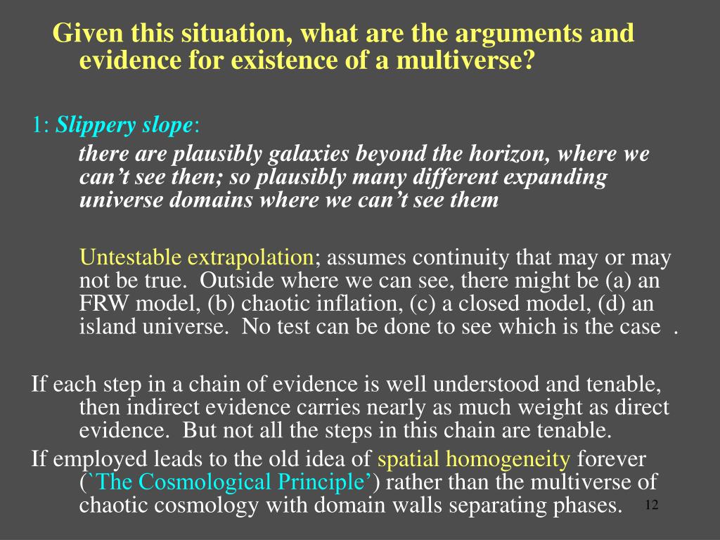 PPT - The multiverse, ultimate causation and God George Ellis ...