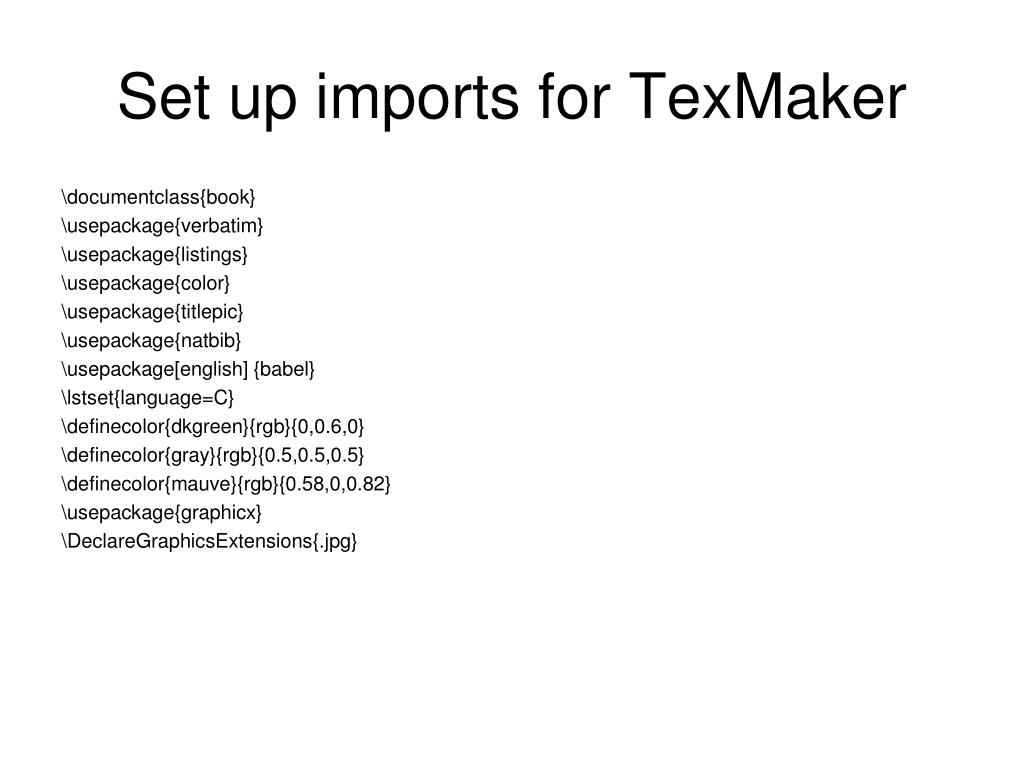 configure miktex on texmaker