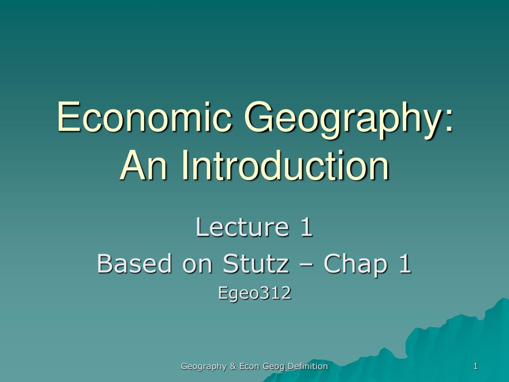 case study economic geography
