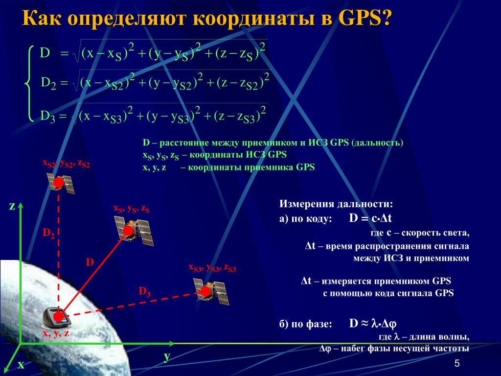 Способы определение местоположения. Движение спутников GPS. Измерения с помощью глобальных навигационных спутниковых систем. Система координат ГЛОНАСС. Спутниковая система определения координат.
