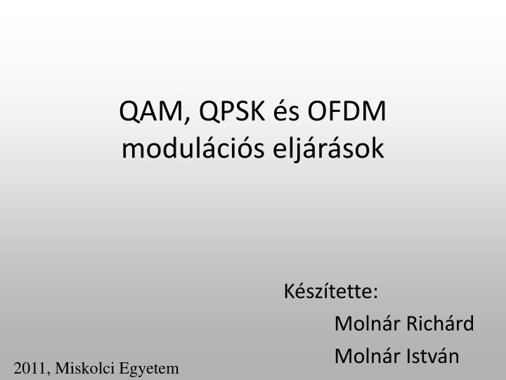 Qpsk moduláció Qpsk moduláció