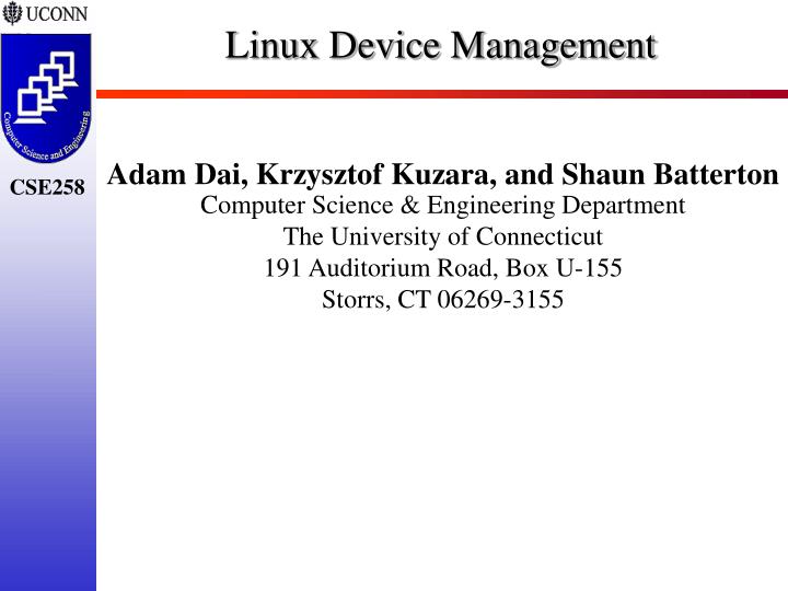 linux device management n.