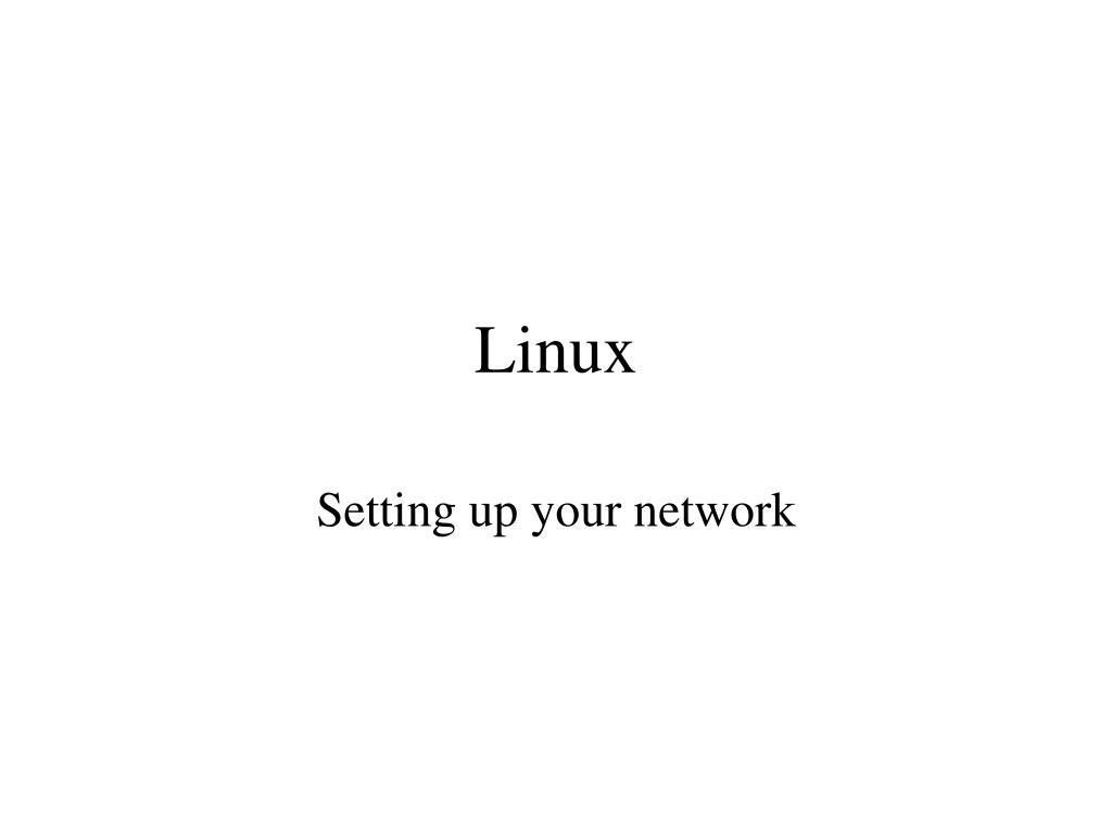 Example Slide Linux Config Example PPT - Linux PowerPoint Presentation, free download - ID:3471863