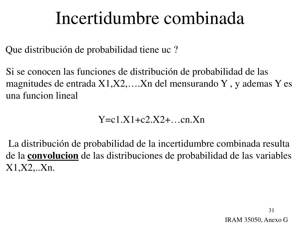 PPT - Guía para el cálculo de incertidumbre PowerPoint Presentation ...