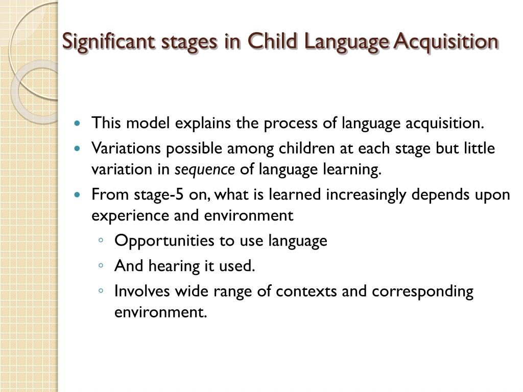 case study about language acquisition