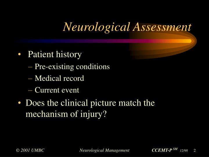 Ppt neurological assessment powerpoint presentation id 3475174