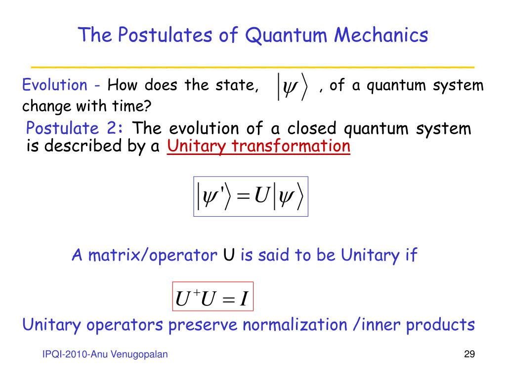 PPT - Quantum Mechanics for Quantum Information & Computation PowerPoint  Presentation - ID:3475728
