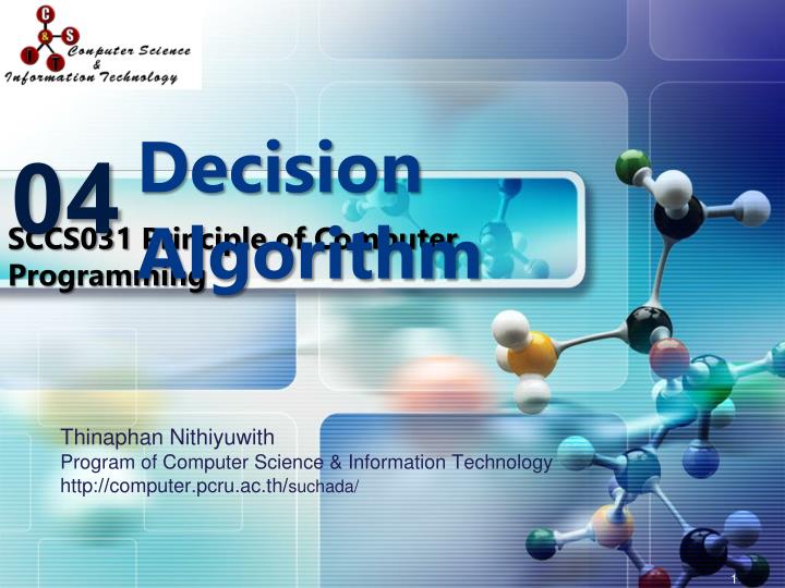 PPT - SCCS031 Principle of Computer Programming PowerPoint Presentation ...
