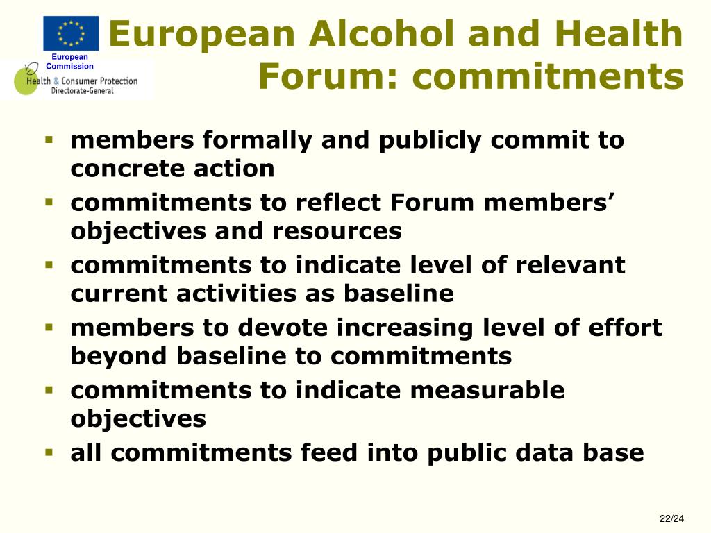 PPT - EU Alcohol Strategy and the European Alcohol and Health Forum ...