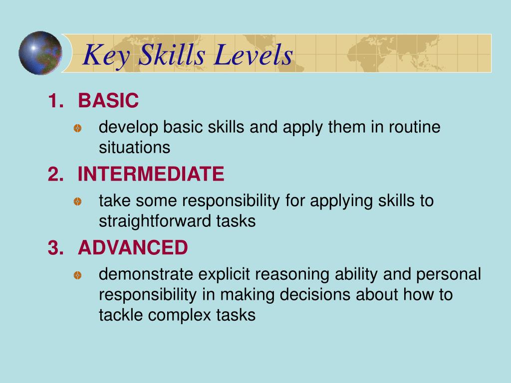 Three Key Skills Examples PPT - UK Key Skills 14th iEARN International Conference, Cairo, Egypt ...