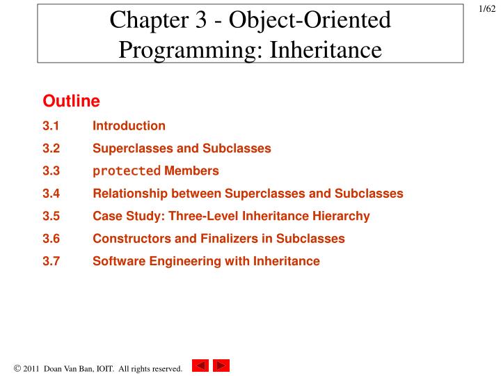 PPT - Chapter 3 - Object-Oriented Programming: Inheritance PowerPoint ...