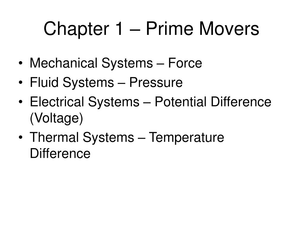 PPT - Chapter 1 – Prime Movers PowerPoint Presentation, free download