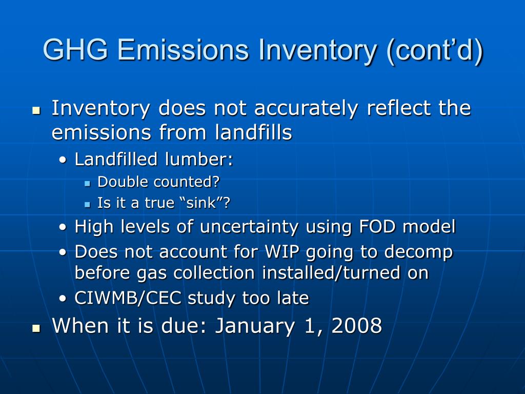 PPT - Greenhouse Gas Emissions and the Waste Sector: An Environmental ...