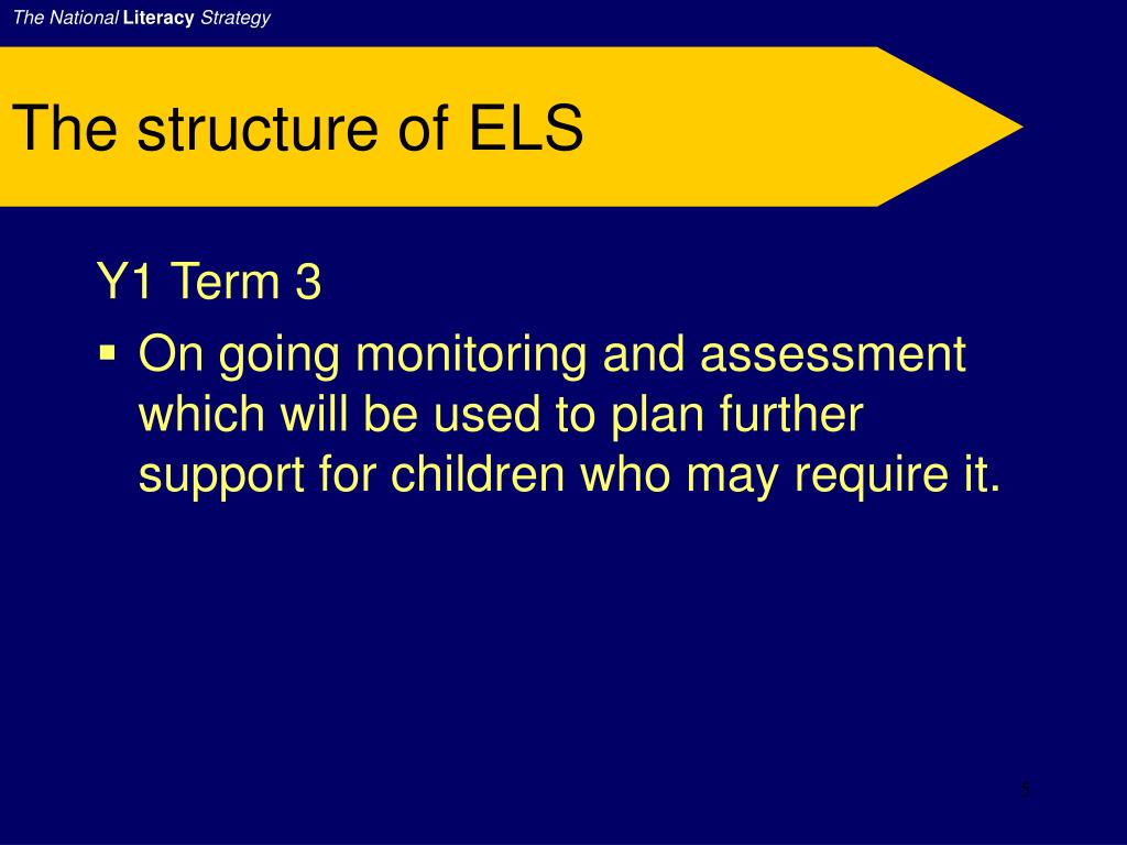 PPT - The National Literacy Strategy Early Literacy Support PowerPoint ...