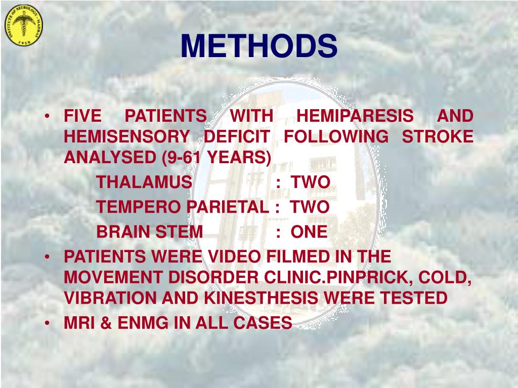 PPT - Intermanual Referral of Sensation in Stroke Patients PowerPoint ...