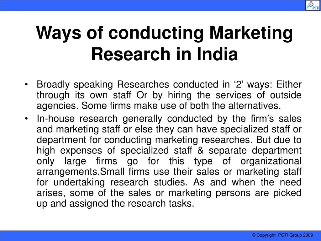 marketing research examples in india