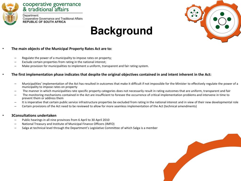 PPT - Proposed Amendments to the Municipal Property Rates Act Key ...