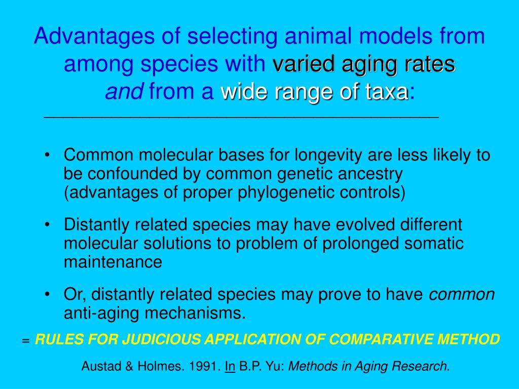 PPT Naturally Longlived Animal Models for the Study of Slow Aging