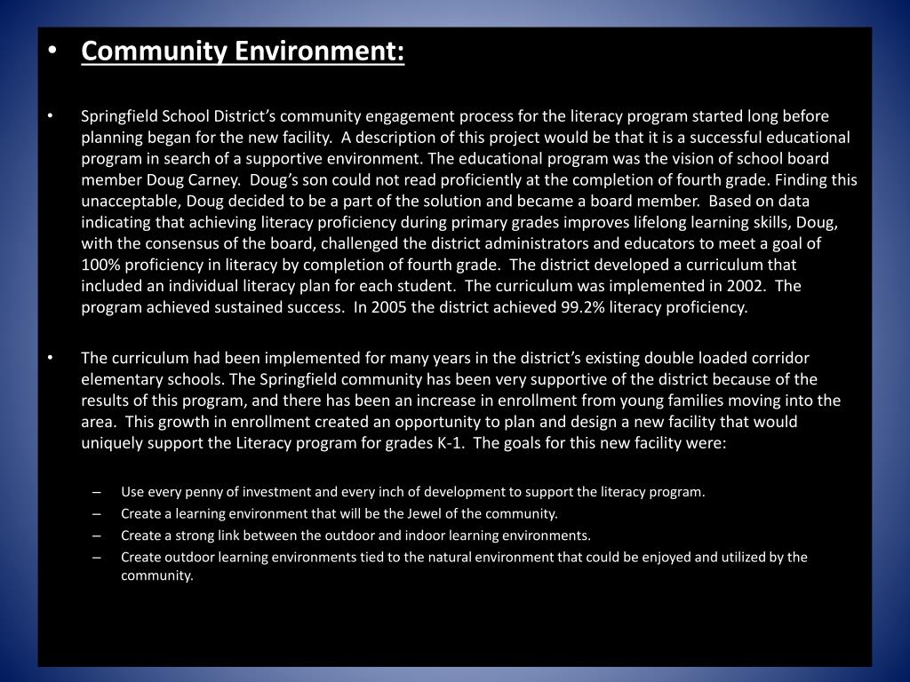 PPT Springfield Literacy Center PowerPoint Presentation, free