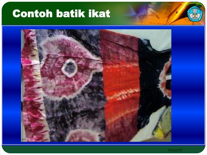 Contoh Gambar Batik Ikat - Simak Gambar Berikut