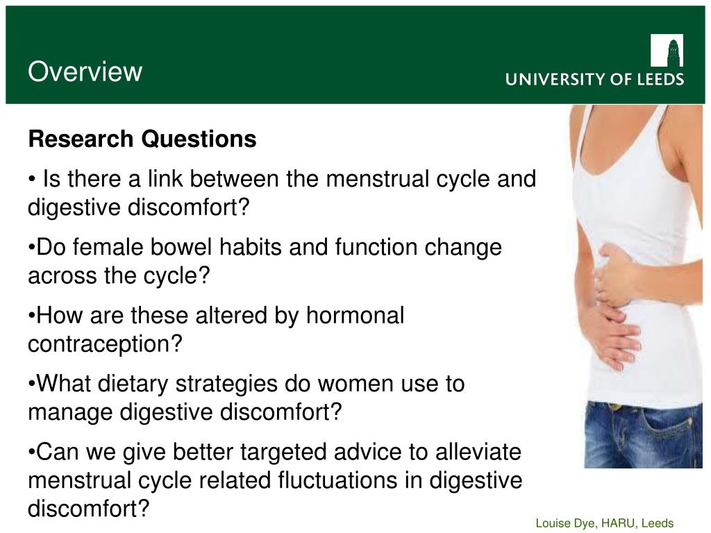 PPT - Digestive health and the menstrual cycle: a potential role