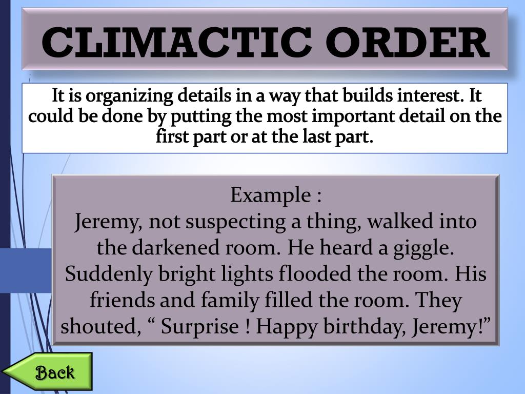 climactic order in essay writing