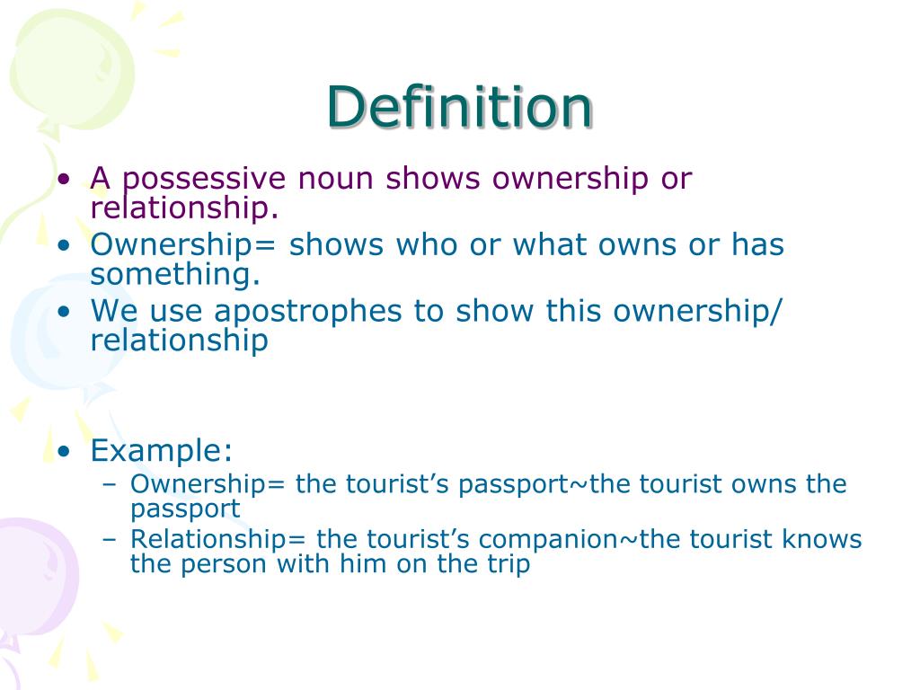 Genitive form of the Noun.