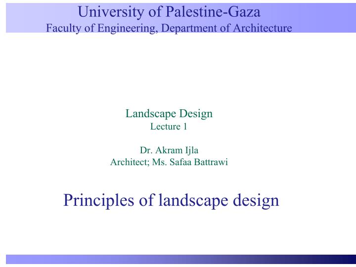 Ppt Principles Of Landscape Design, Principles Of Landscape Design Ppt