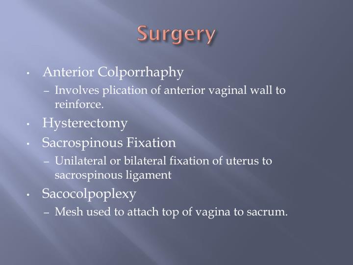 PPT - Prolapse and Incontinence PowerPoint Presentation - ID:3490227