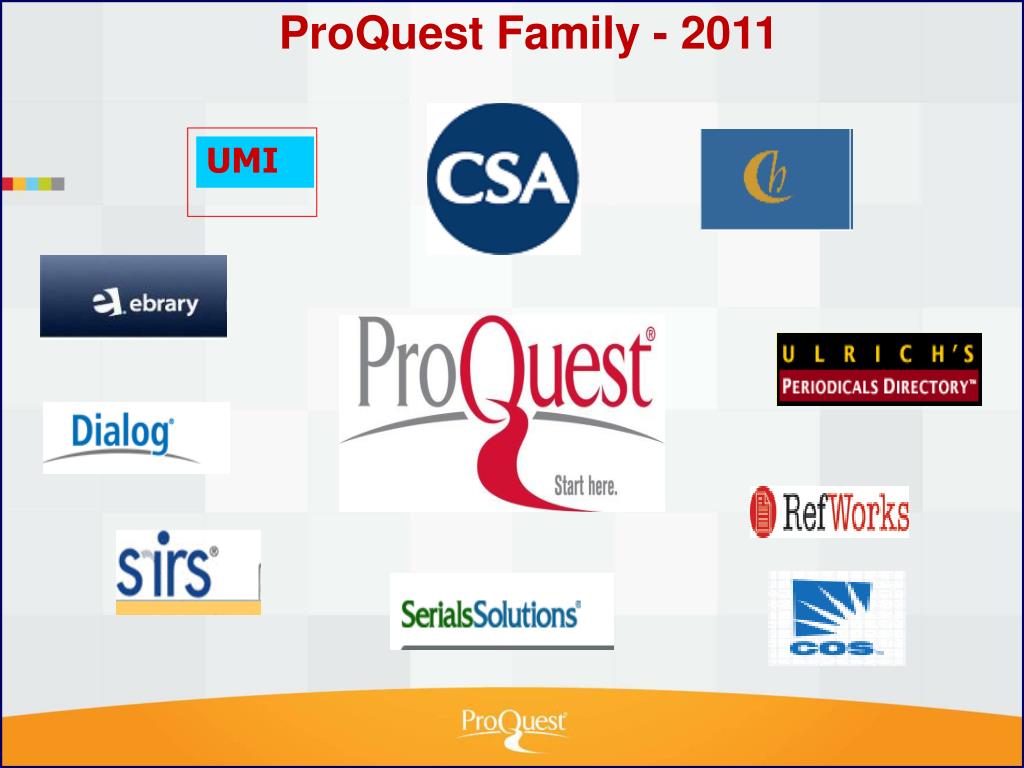 ProQuest Family - 2011.