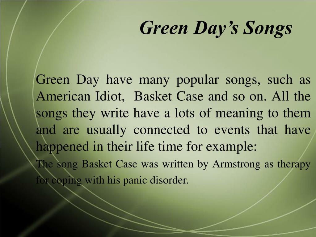 PPT - Green Day PowerPoint Presentation, free download - ID:3492281